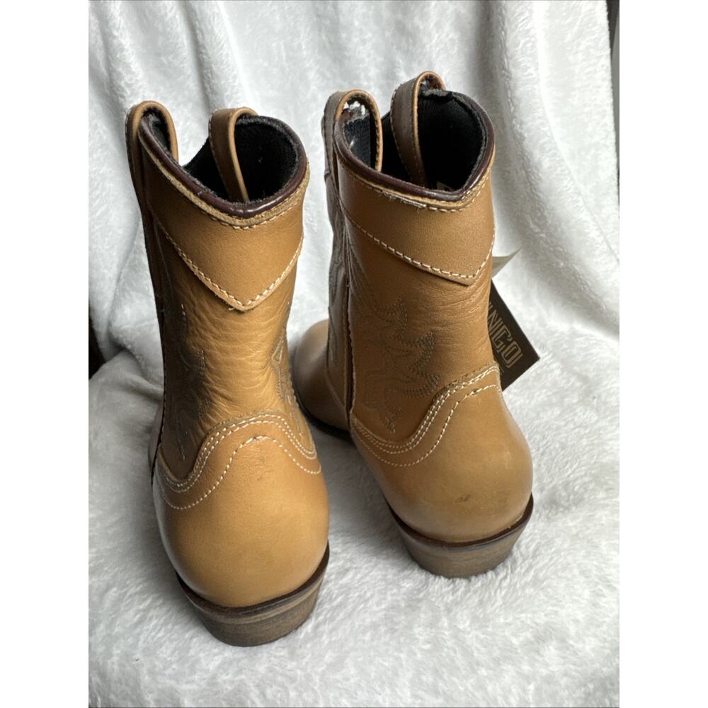 DINGO Womens Size 7.5 M 6" Willie Boot Leather Western Ankle Antique Tan DI 862 - Picture 4 of 7